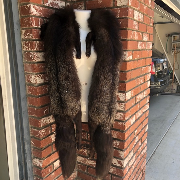 Vintage Jackets & Blazers - Vintage Double Fox Fur Stole